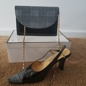 Monzo & Franco Shoes w/ matching purse, 7 1/2